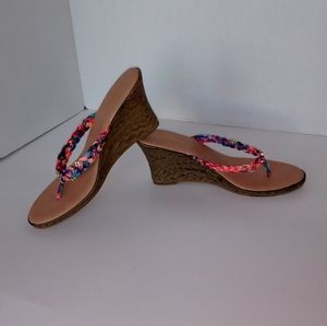(NWOT) Goldtoe Wedge Sandals Size 10
